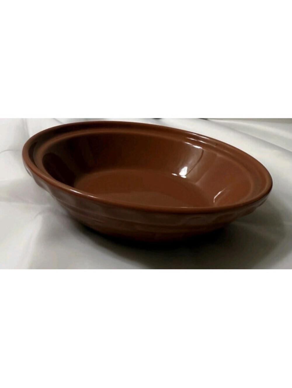 Longaberger Woven Traditions Spice 7" Pie Plate Side Dish Bowl